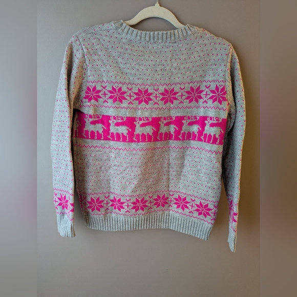 POL M Sweater with Reindeer And Snowflakes - Picture 5 of 10